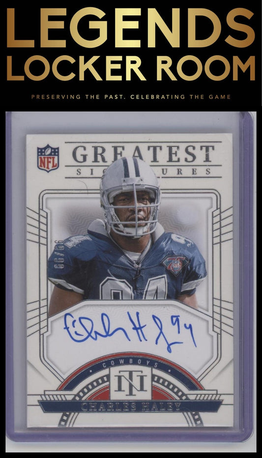2023 Panini National Treasures Charles Haley NFL Greatest Signatures #/99