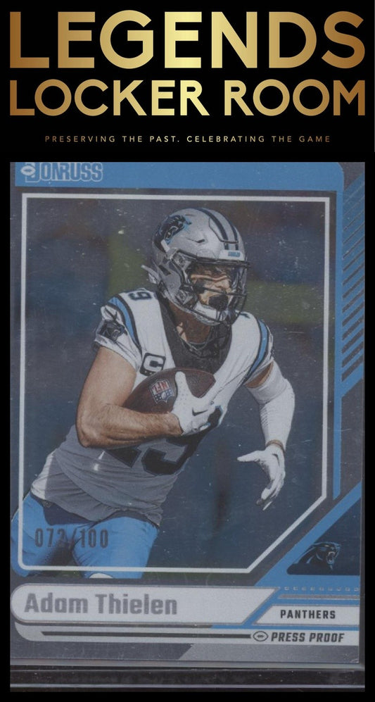 2024 Donruss #209 Adam Thielen Press Proof Silver #/100