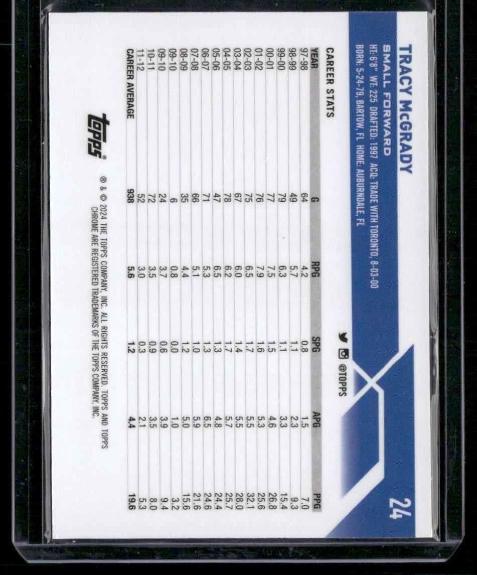 2023-24 Topps Chrome #24 Tracy McGrady