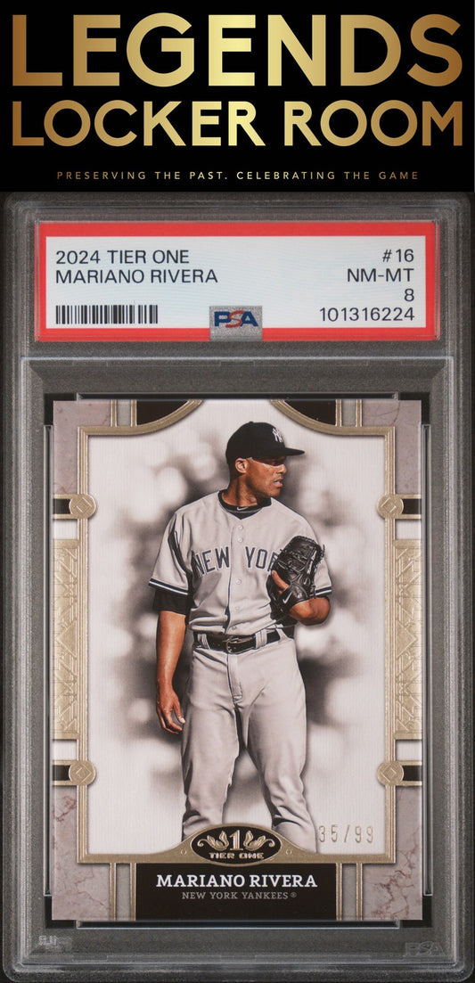 2024 Topps Tier One #16 Mariano Rivera PSA 8