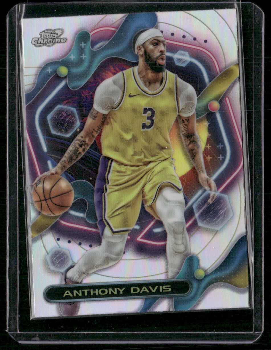 2023-24 Topps Chrome Cosmic #198 Anthony Davis Refractors