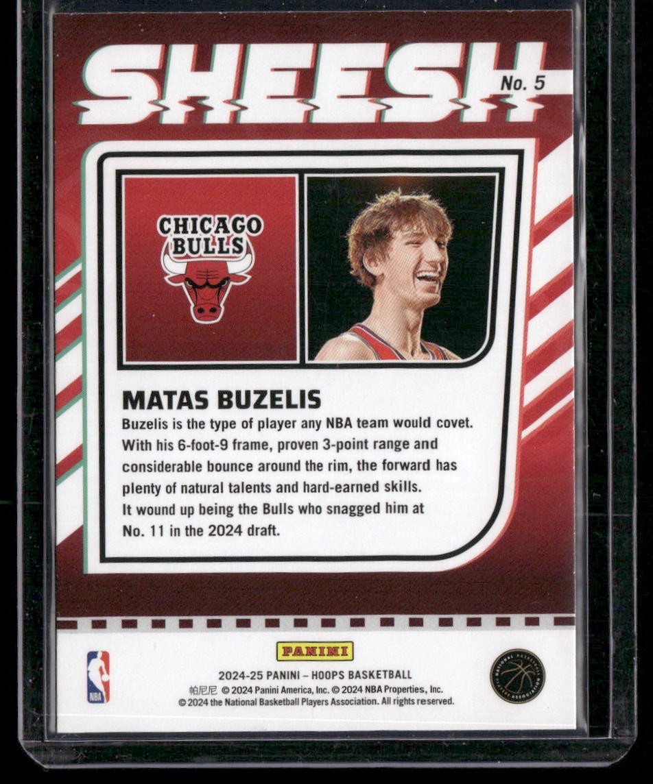 2024-25 Hoops #5 Matas Buzelis Sheesh
