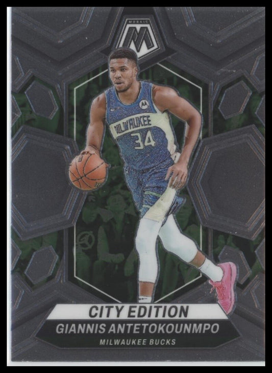 2023-24 Panini Mosaic #279 Giannis Antetokounmpo City Edition
