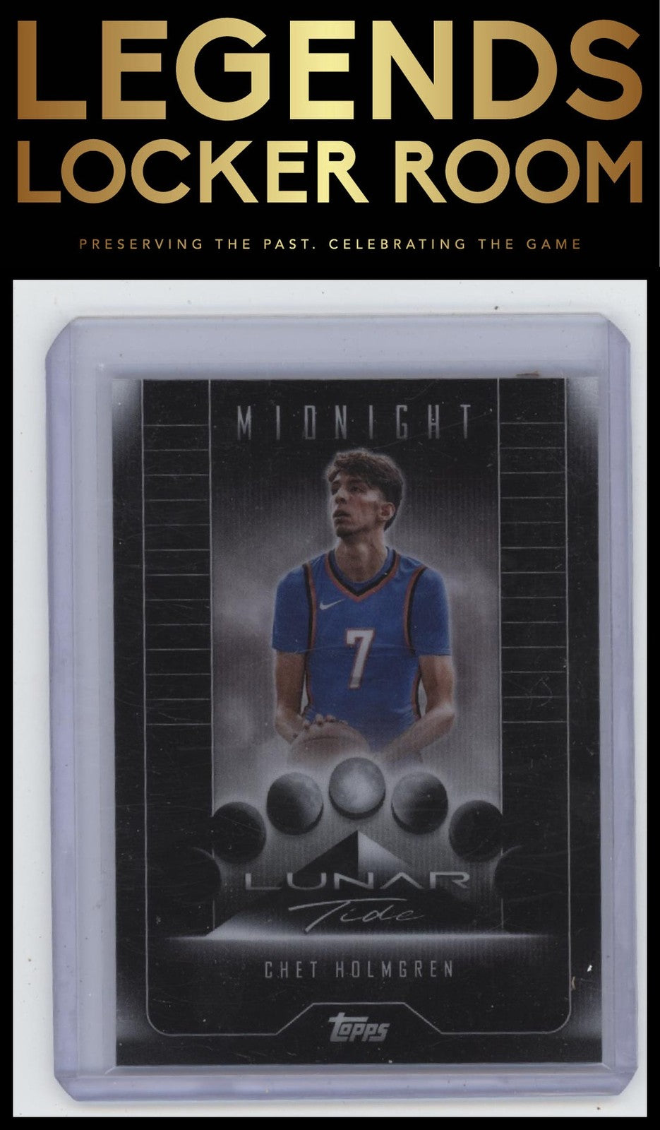 2023-24 Topps Midnight #LT-7 Chet Holmgren Lunar Tide