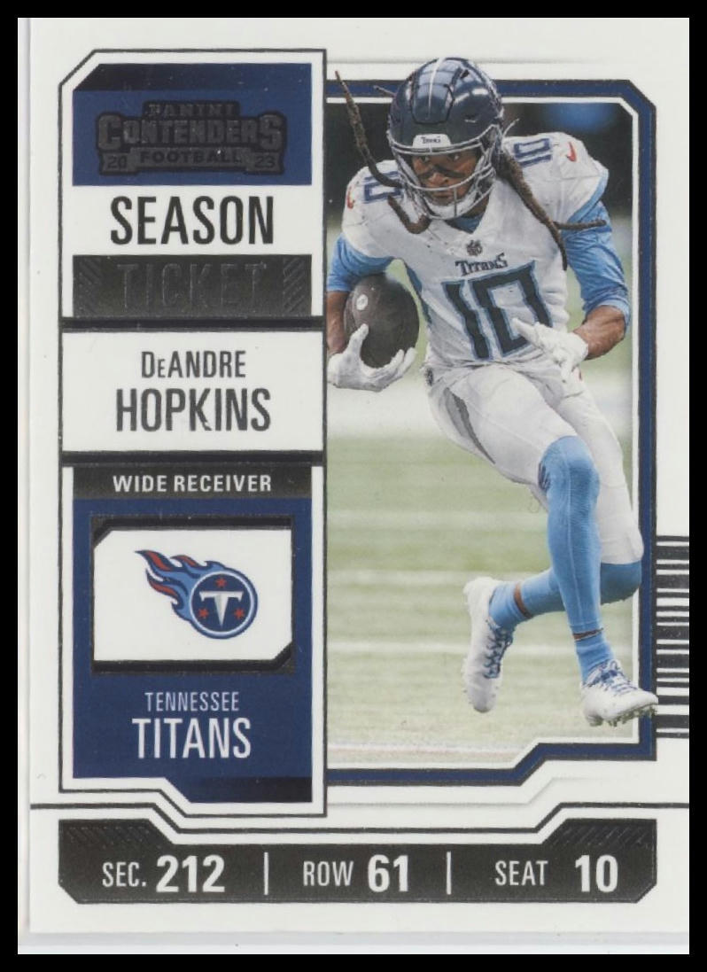 2023 Panini Contenders #95 DeAndre Hopkins Season Ticket Retail