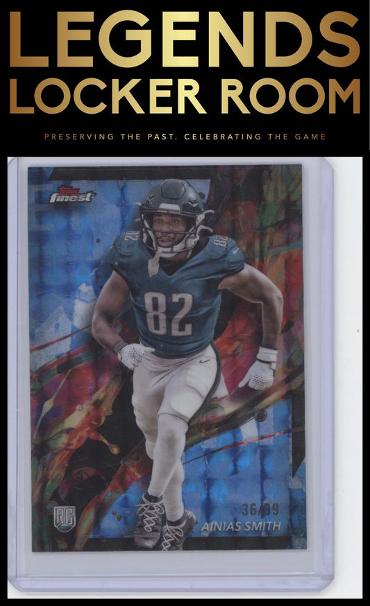 2024 Finest #99 Ainias Smith Blue Geometric Refractor /99