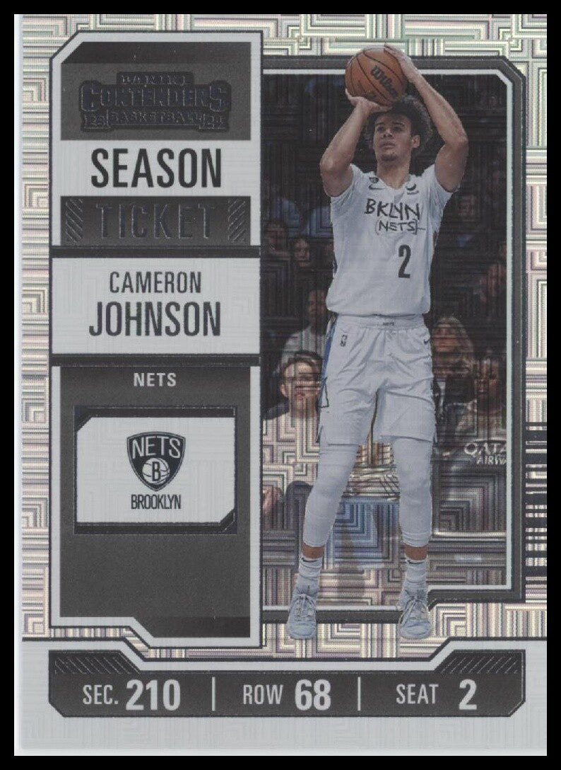 2023-24 Panini Contenders #19 Cameron Johnson Season Ticket Premium Edition