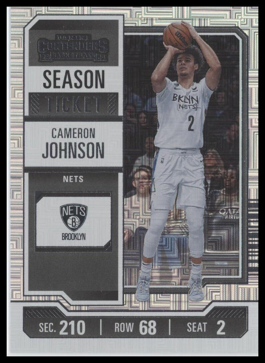 2023-24 Panini Contenders #19 Cameron Johnson Season Ticket Premium Edition