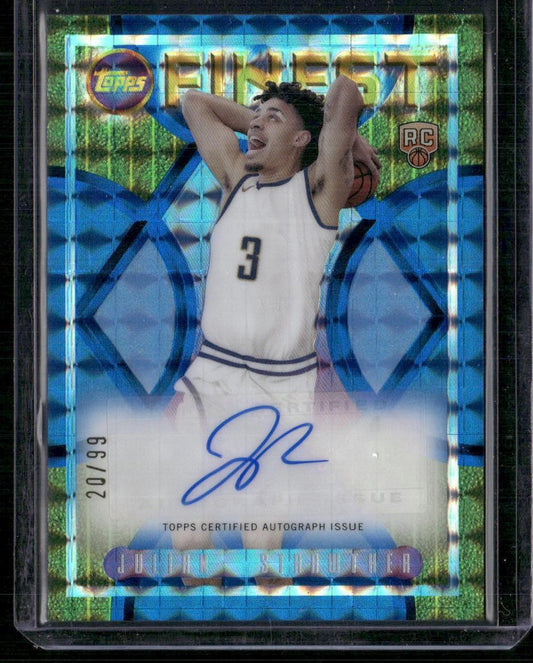 2023-24 Finest #FLA-JS Julian Strawther Flashback Autographs Refractors /99