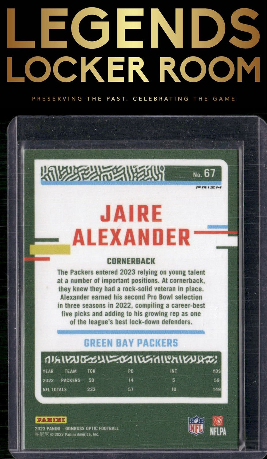 2023 Donruss Optic #67 Jaire Alexander Holo