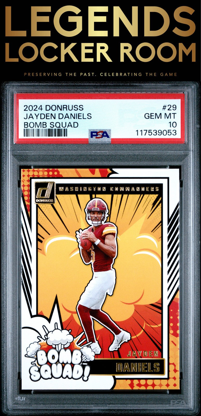 2024 Panini Donruss Bomb Squad #29 Jayden Daniels PSA 10