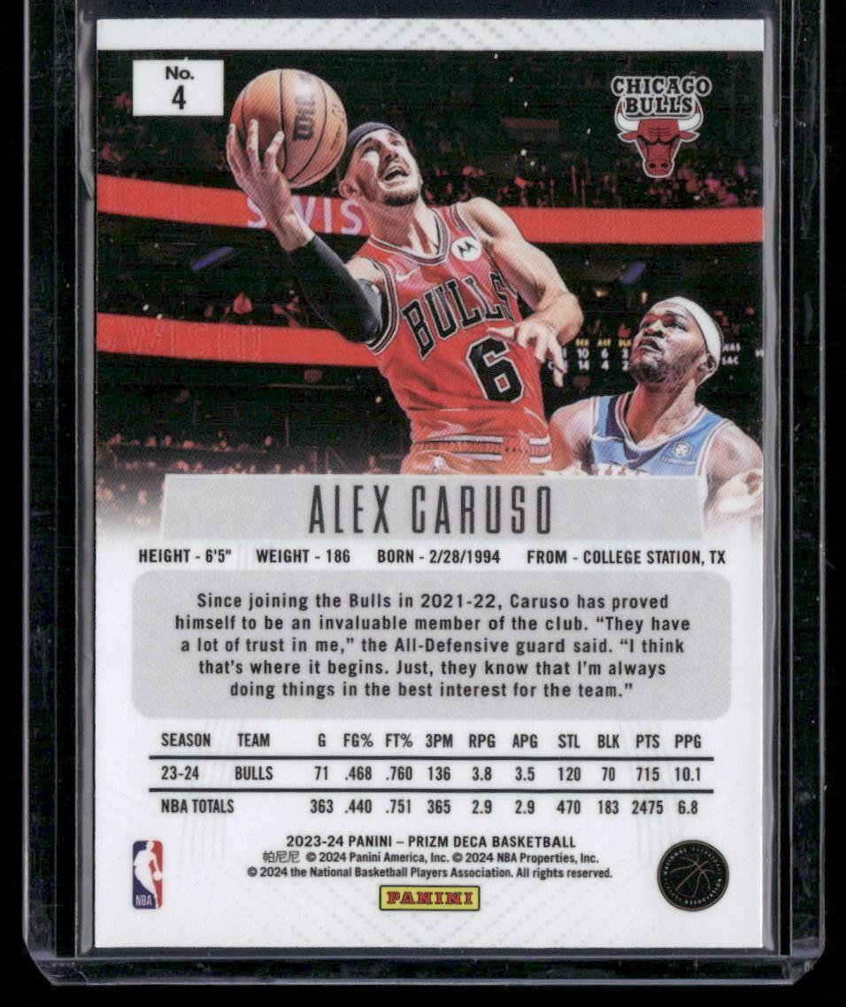 2023-24 Panini Prizm Deca #4 Alex Caruso