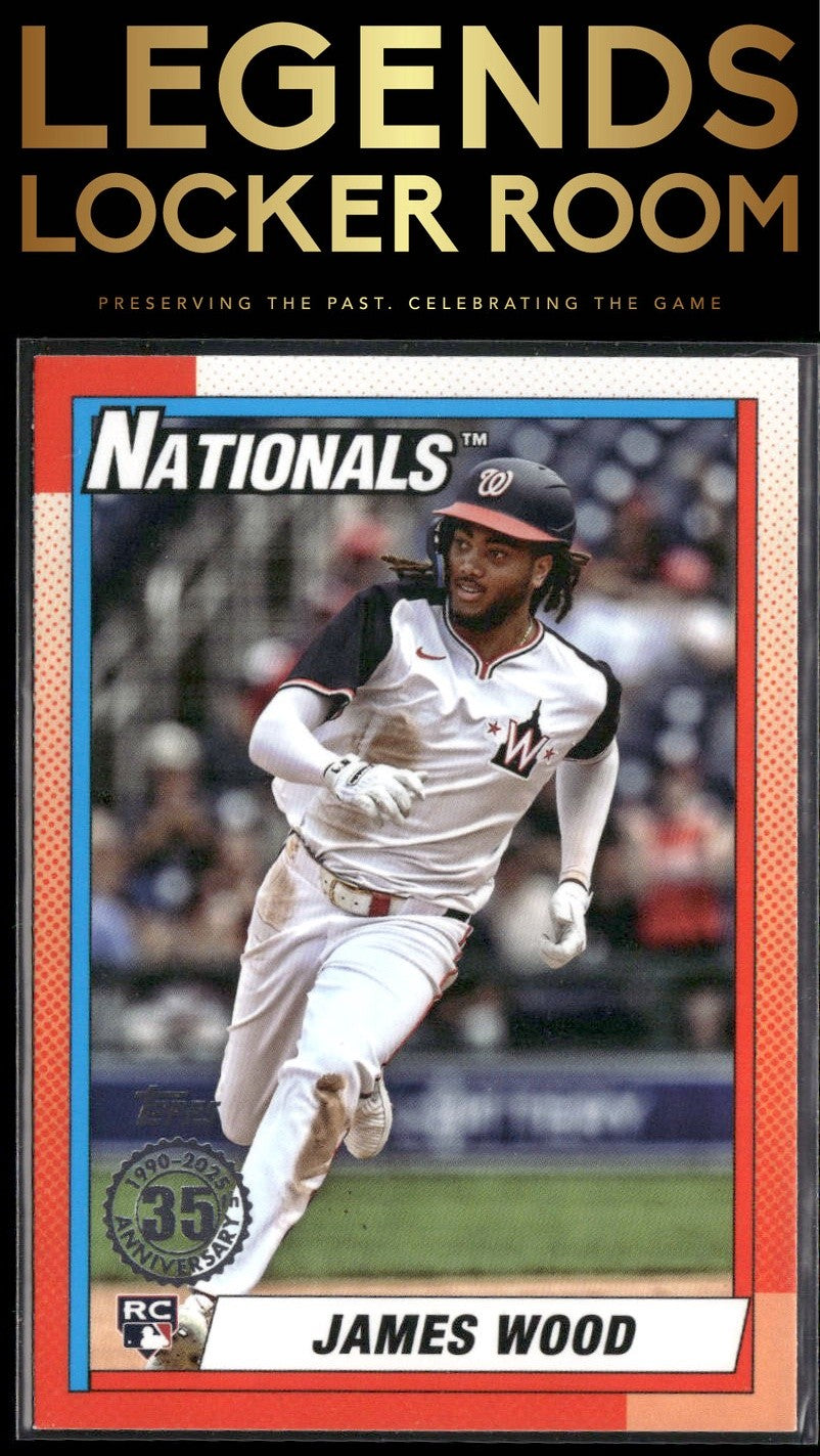 2025 Topps #90B2-47 James Wood 1990 Topps Baseball 35th Anniversary (Series Two)