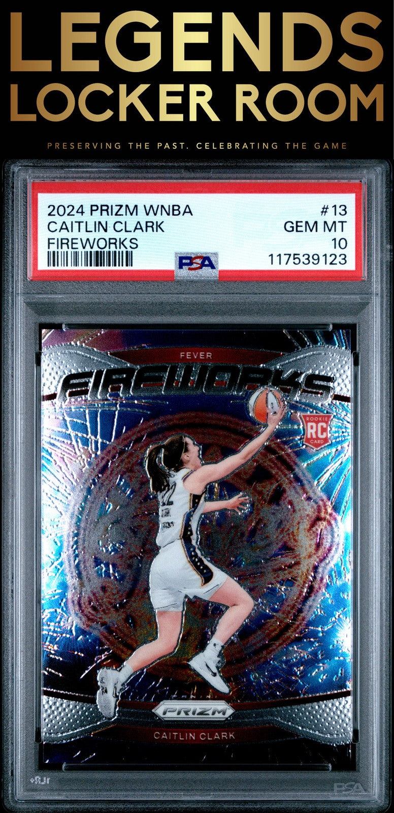 2024 Panini Prizm Wnba Fireworks #13 Caitlin Clark Fireworks PSA 10