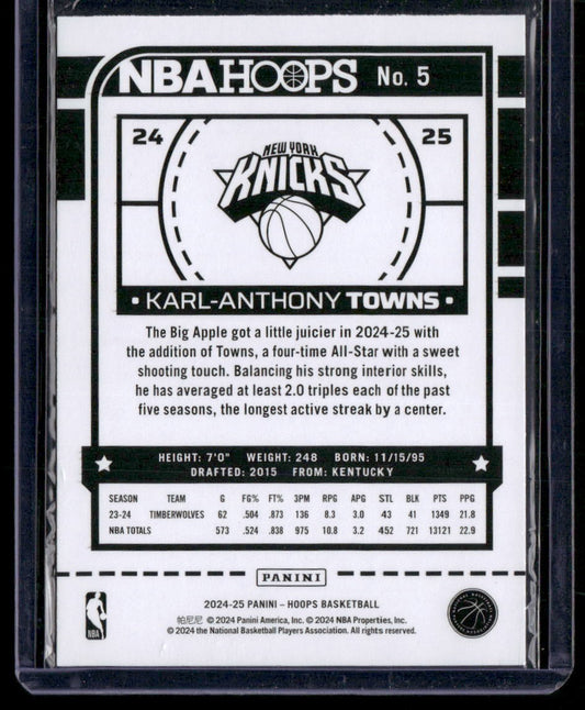 2024-25 Hoops #5 Karl-Anthony Towns