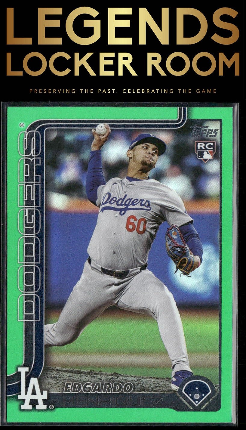 2025 Topps #513 Edgardo Henriquez Green Holo Foil #/99