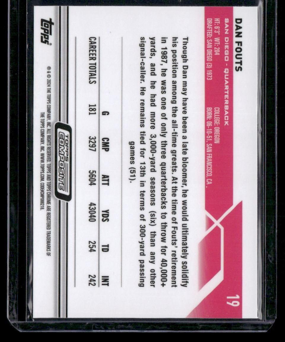 2023 Topps Composite #19 Dan Fouts