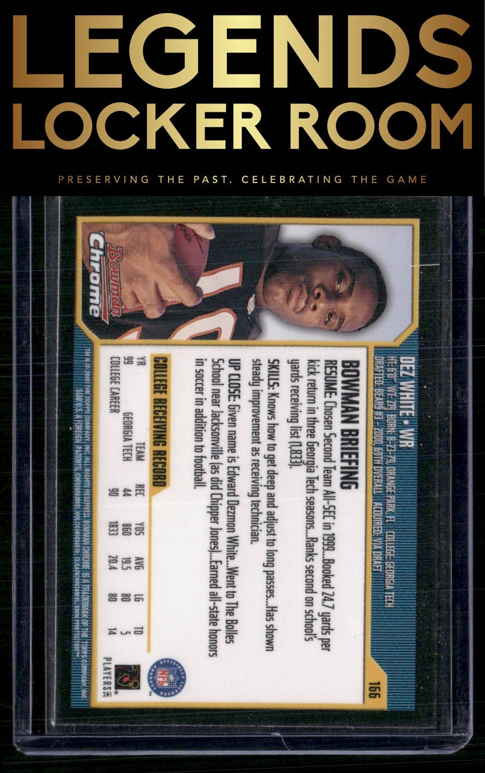 2000 Bowman Chrome #166 Dez White