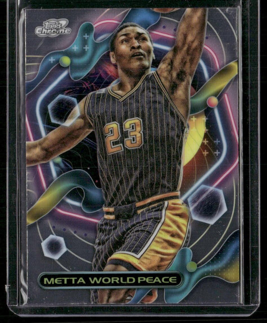 2023-24 Topps Chrome Cosmic #52 Metta World Peace