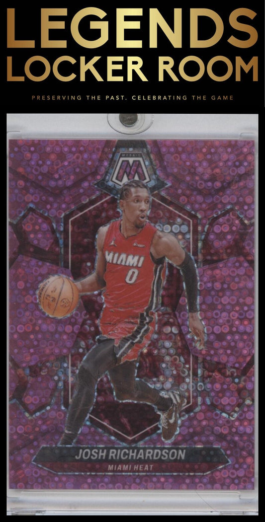 2023-24 Panini Mosaic #189 Josh Richardson Fast Break Pink #/20