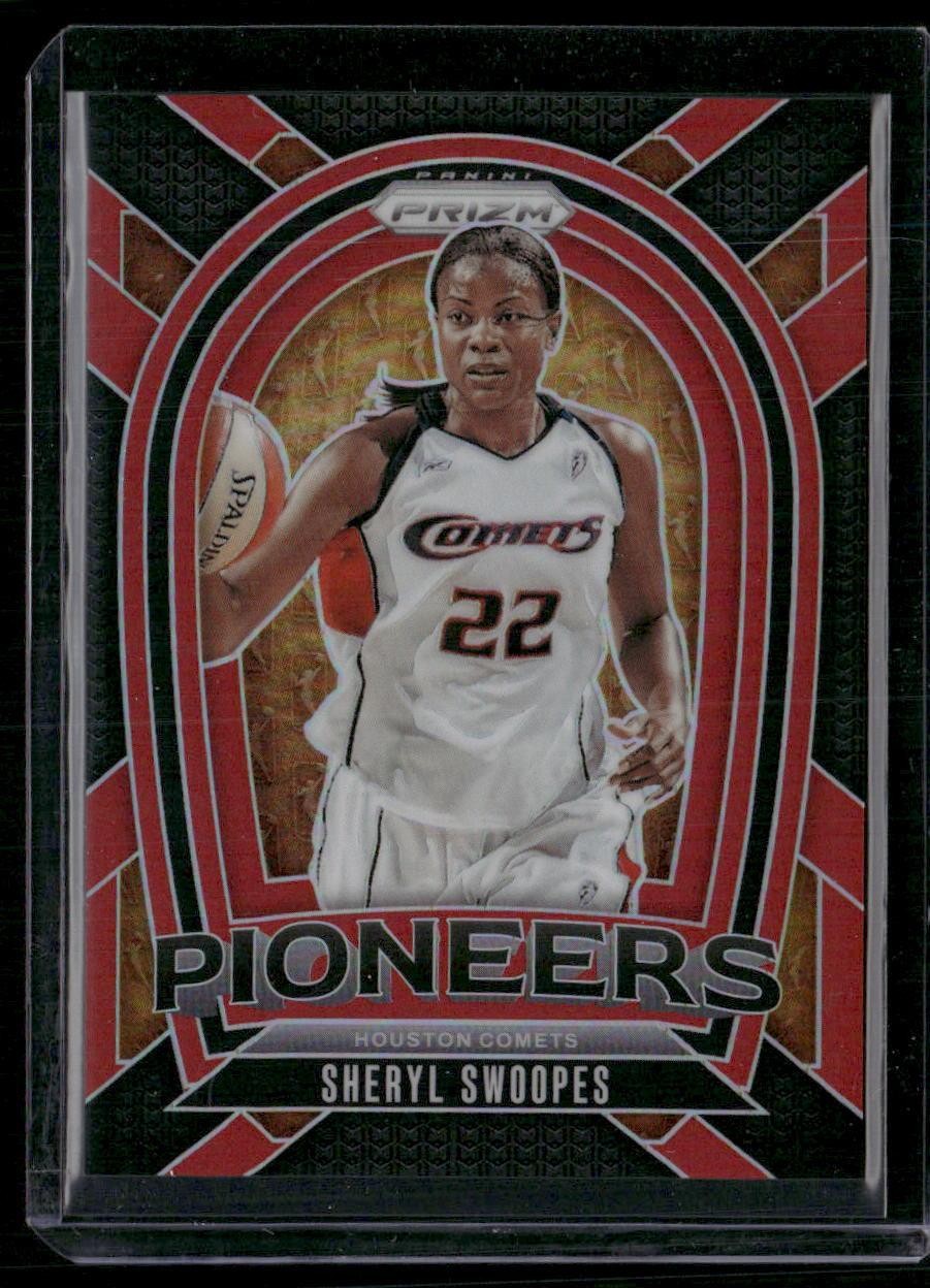 2024 Panini Prizm WNBA #4 Sheryl Swoopes Pioneers Prizms Red #/99