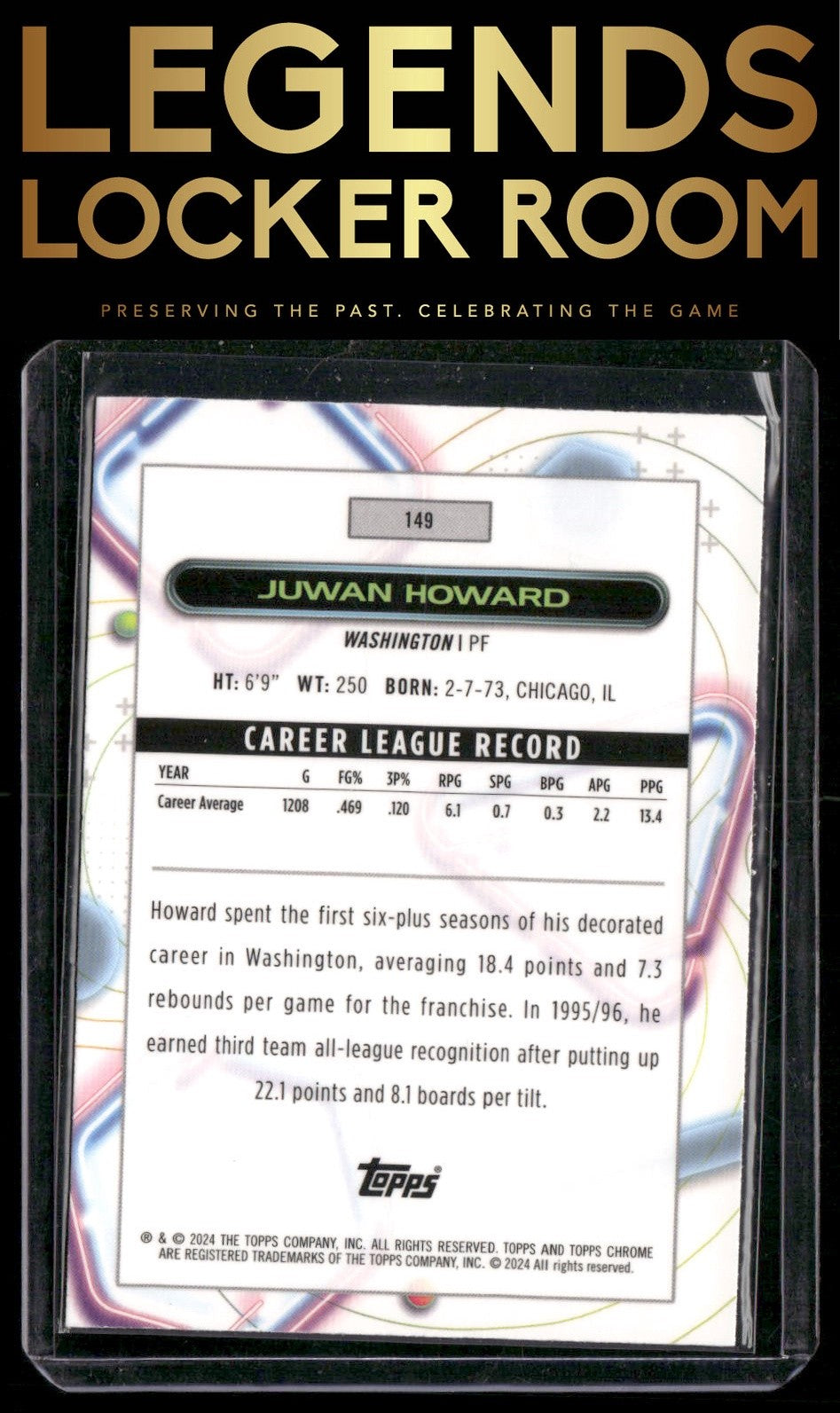 2023-24 Topps Chrome Cosmic #149 Juwan Howard