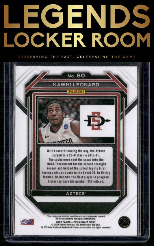 2023 Panini Prizm Draft Picks #60 Kawhi Leonard