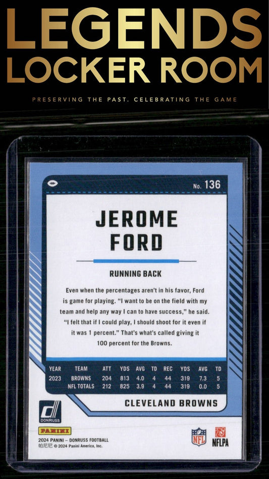 2024 Donruss #136 Jerome Ford
