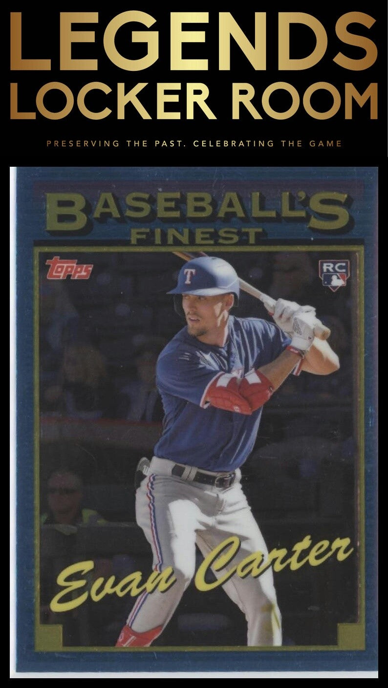 2024 Finest #93-21 Evan Carter What If... 1993 Finest Prototype