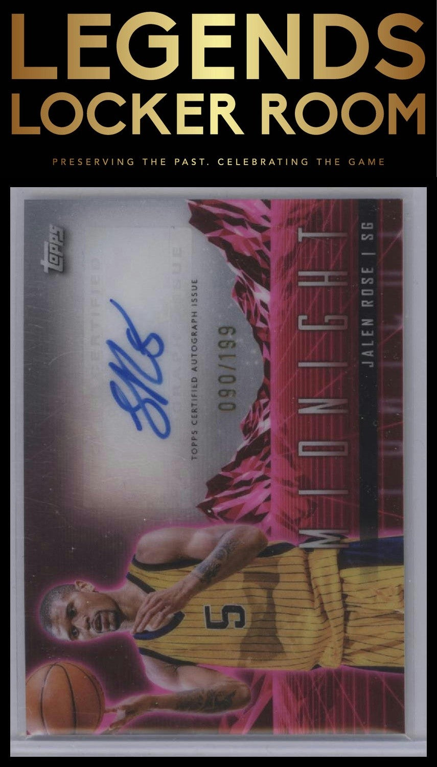 2023-24 Topps Midnight #HS-JR Jalen Rose Horizon Signatures Twilight #/199