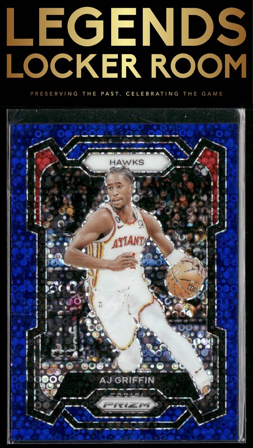 2023-24 Panini Prizm #266 AJ Griffin Prizms Fast Break Blue #/150