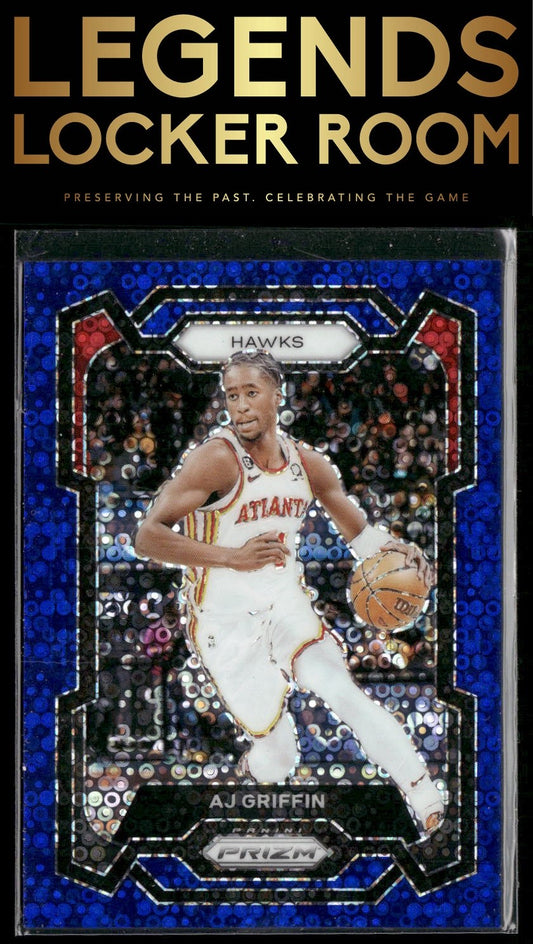 2023-24 Panini Prizm #266 AJ Griffin Prizms Fast Break Blue #/150