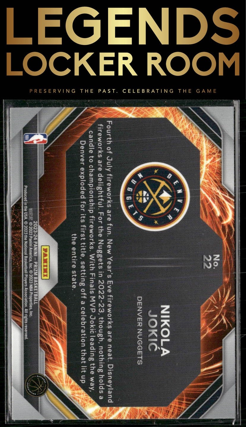 2023-24 Panini Prizm #22 Nikola Jokic Fireworks