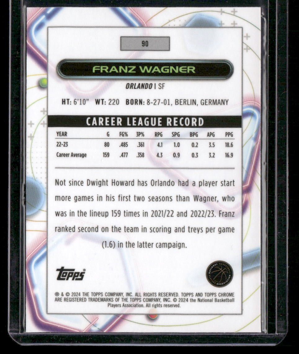 2023-24 Topps Chrome Cosmic #90 Franz Wagner