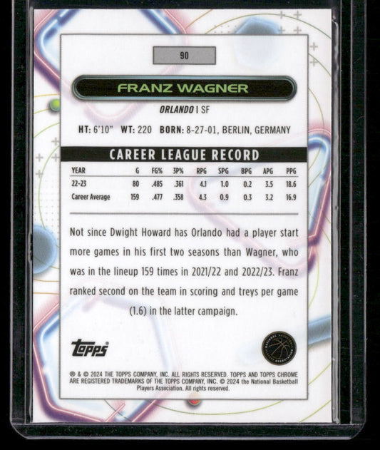 2023-24 Topps Chrome Cosmic #90 Franz Wagner
