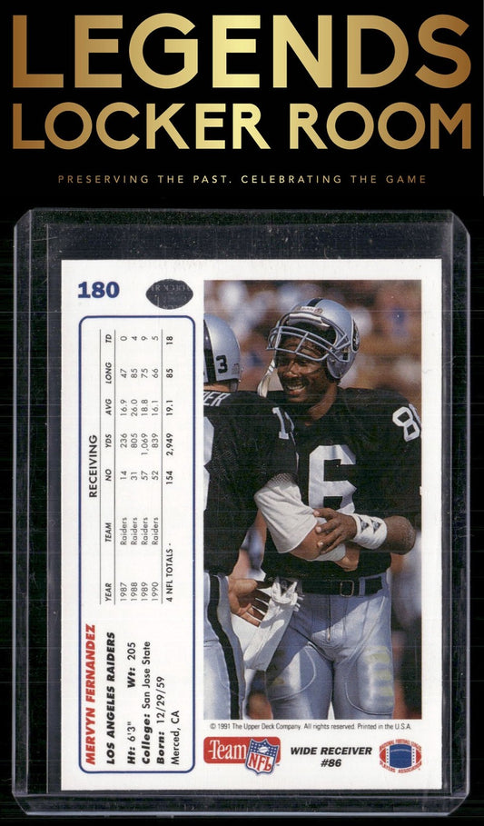 1991 Upper Deck #180 Mervyn Fernandez