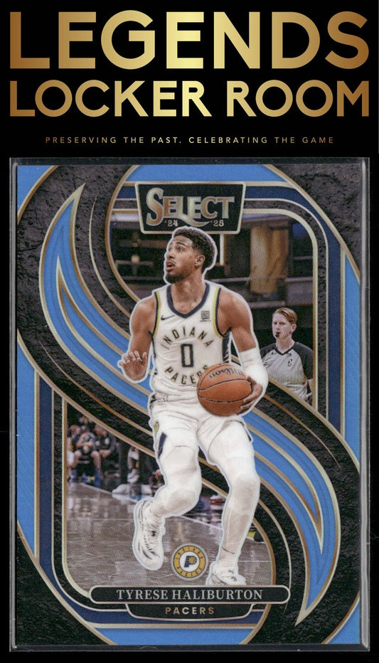 2024-25 Panini Select #165 Tyrese Haliburton Light Blue Prizm #/299