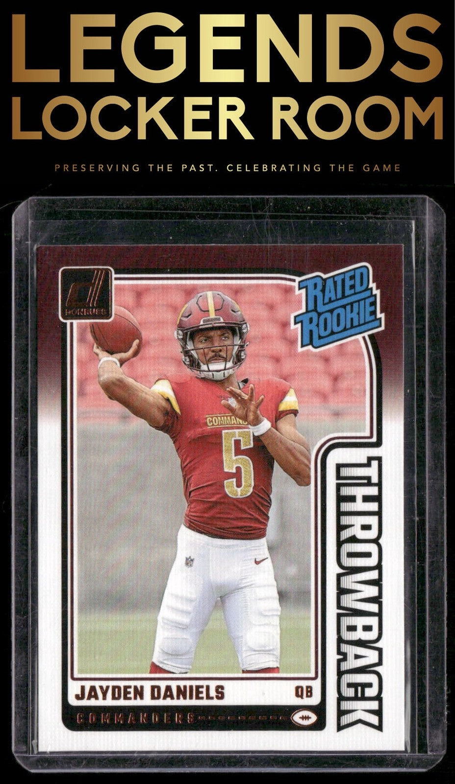 2024 Donruss #43 Jayden Daniels Rated Rookies Throwback