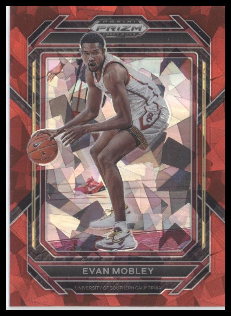 2023 Panini Prizm Draft Picks #69 Evan Mobley Red Ice