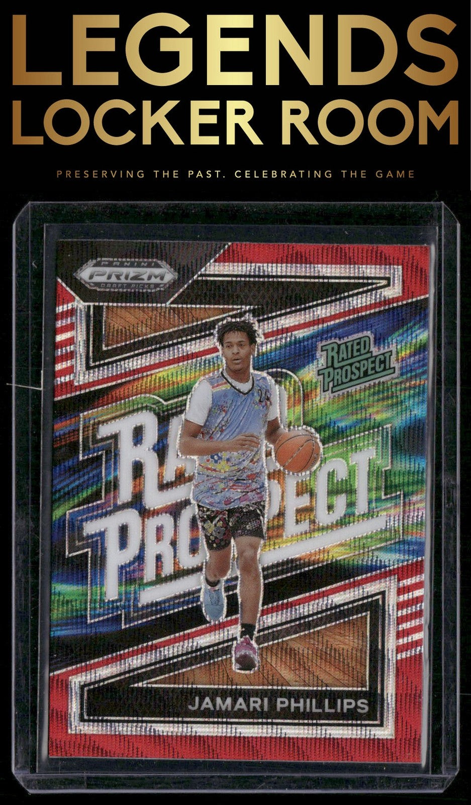 2024 Panini Prizm Draft Picks #14 Jamari Phillips Rated Prospect Prizms Red Wave
