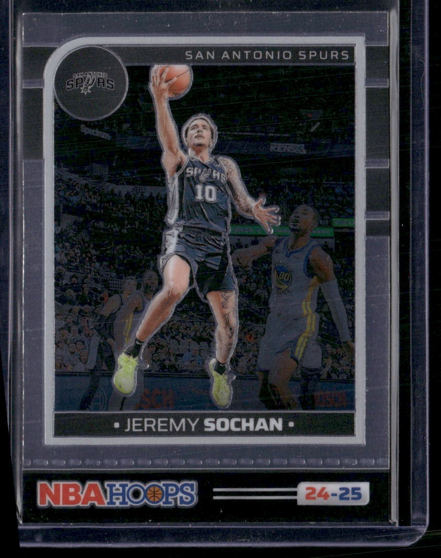 2024-25 Hoops #167 Jeremy Sochan Premium Prizms Silver