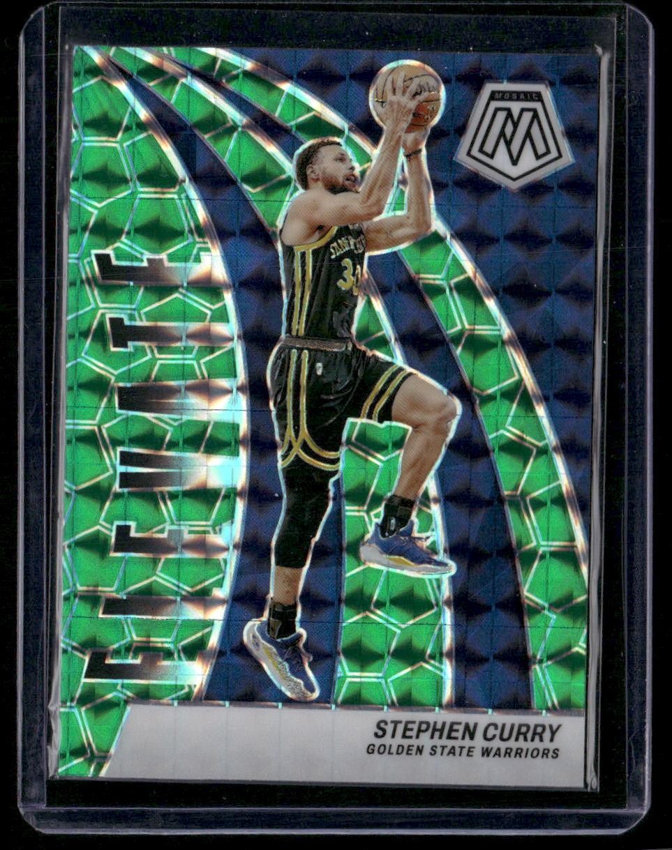 2023-24 Panini Mosaic #6 Stephen Curry Elevate Mosaic Green
