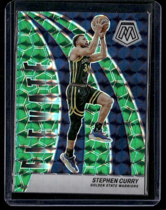 2023-24 Panini Mosaic #6 Stephen Curry Elevate Mosaic Green