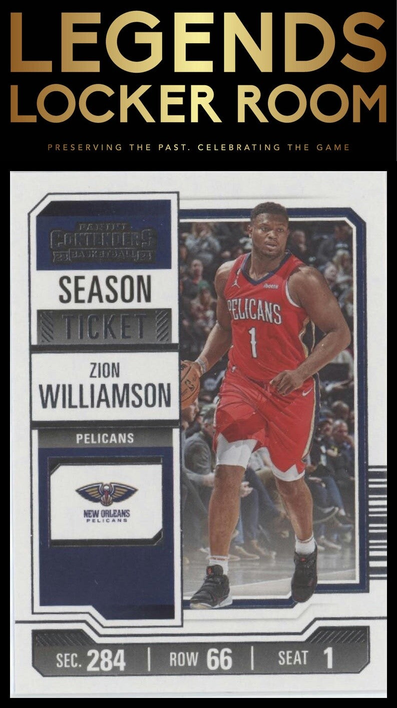 2023-24 Panini Contenders #79 Zion Williamson Season Ticket Retail