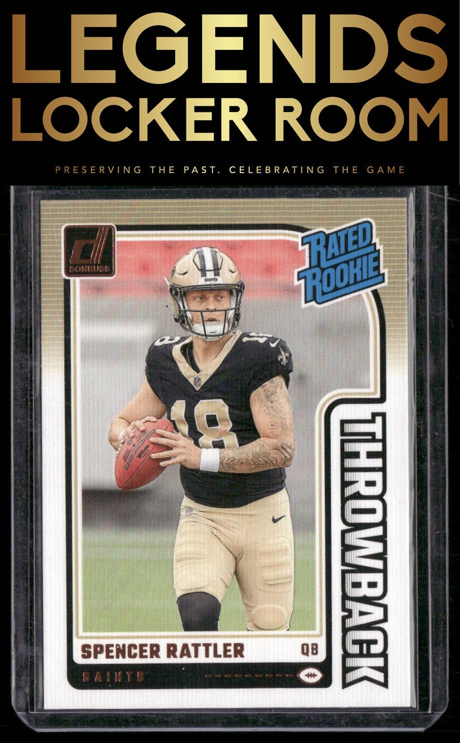2024 Donruss #40 Spencer Rattler Rated Rookies Throwback