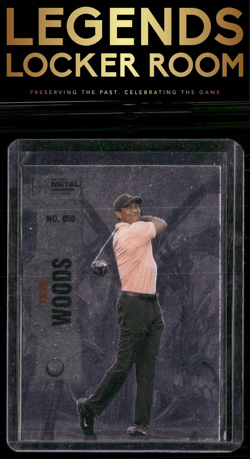 2022 SkyBox Metal Universe Champions #050 Tiger Woods