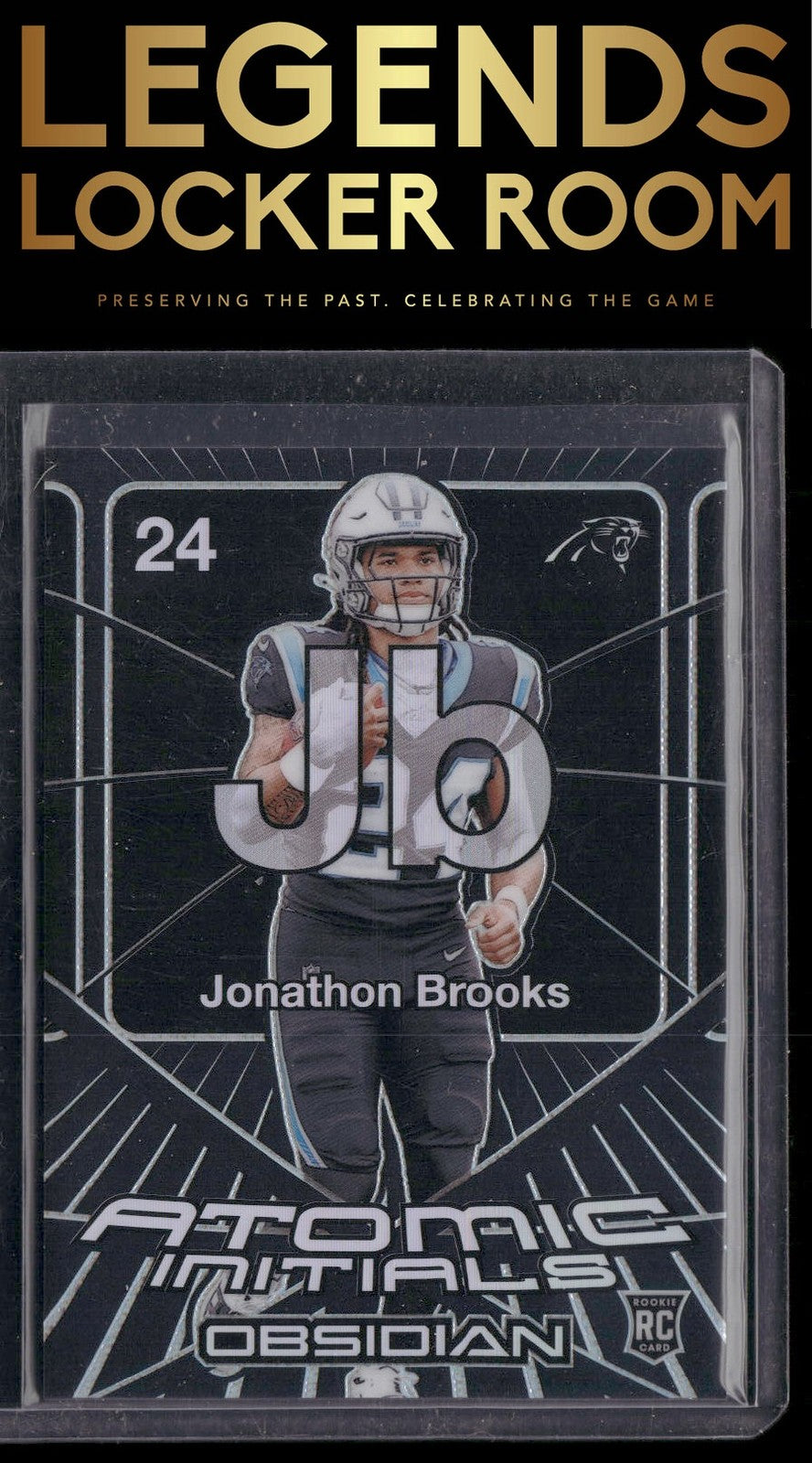 2024 Panini Obsidian #23 Jonathon Brooks Atomic Initials