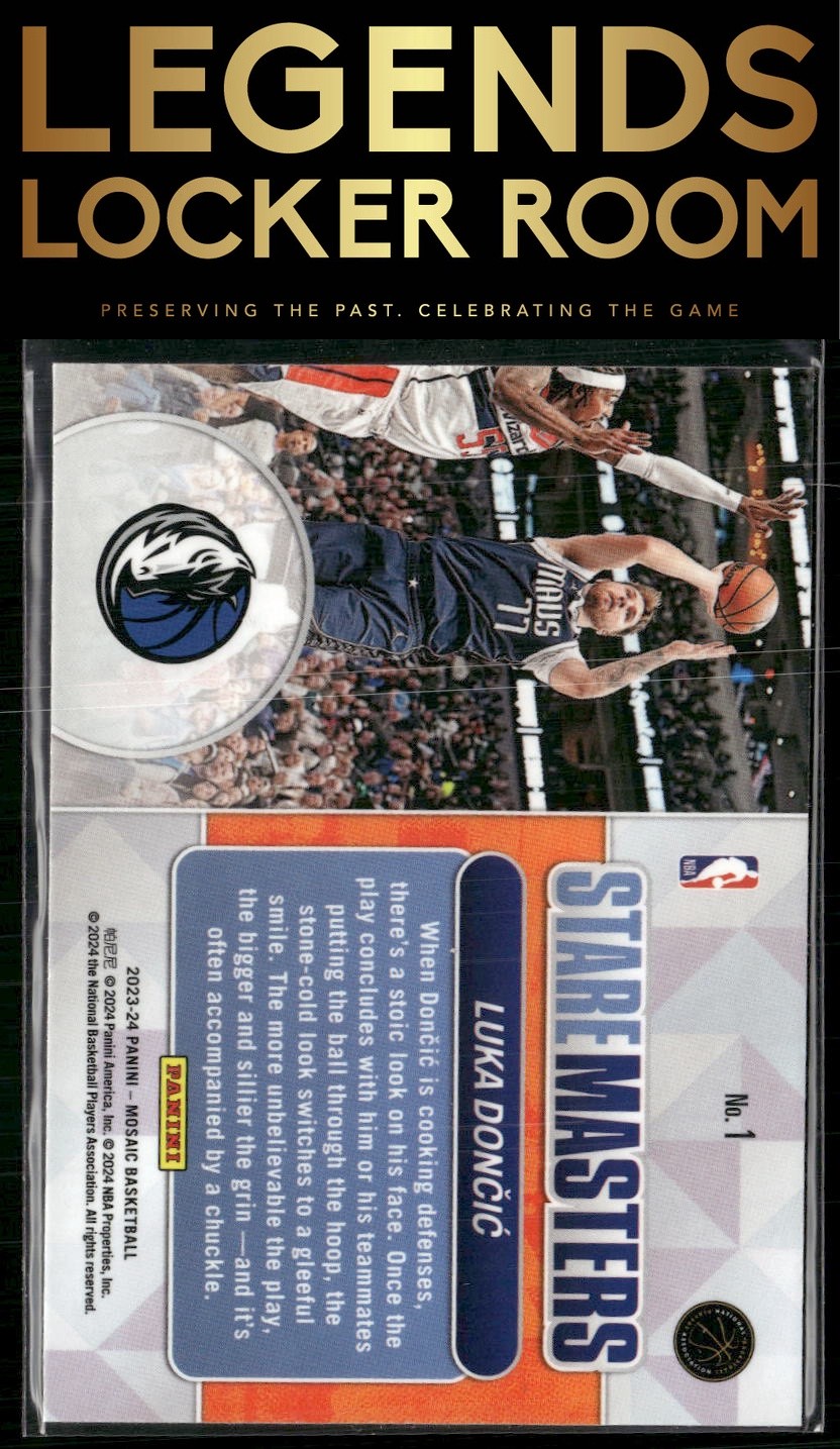 2023-24 Panini Mosaic #1 Luka Doncic Stare Masters