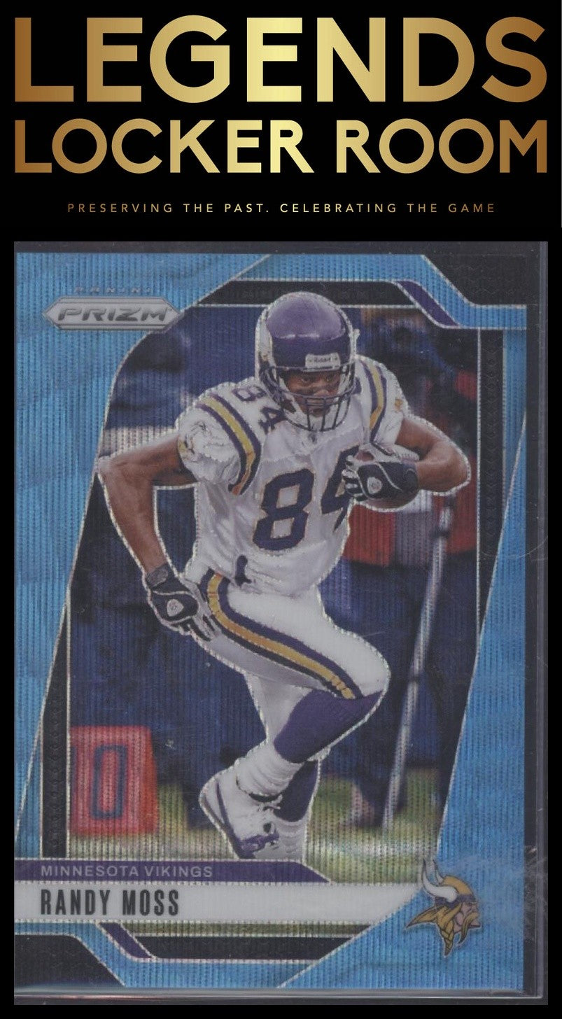 2024 Panini Prizm #192 Randy Moss Blue Wave #/230