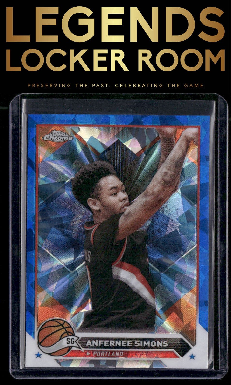 2023-24 Topps Chrome Sapphire Edition #143 Anfernee Simons